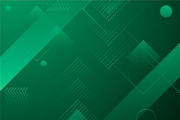 Free Vector | Green abstract geometric wallpaper