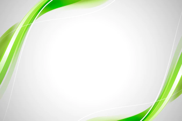 Free Vector | Green curve frame template vector