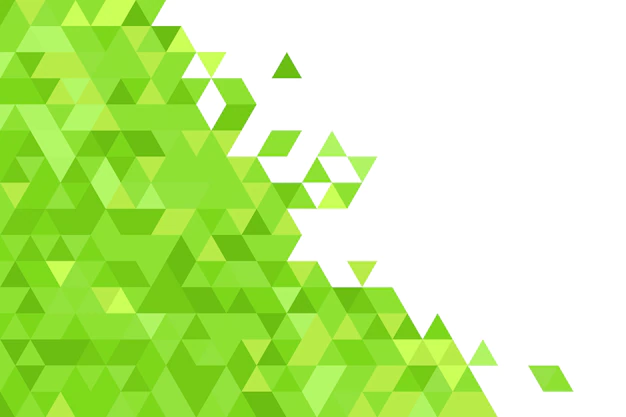 Free Vector | Green geometric shapes background