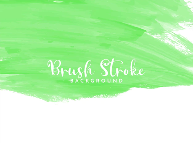 Free Vector | Green watercolor brush stroke design background