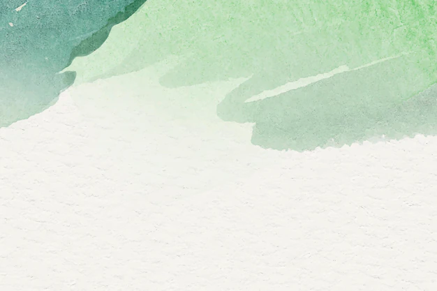 Free Vector | Green watercolor on a beige background