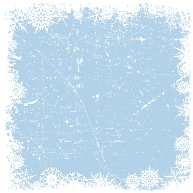 Free Vector | Grounge snowflakes frame on iced background