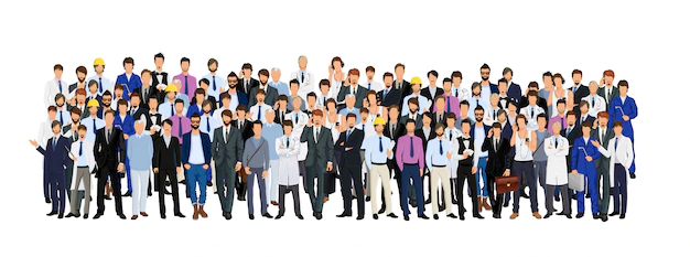 Free Vector | Group of man