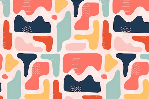 Free Vector | Hand drawn abstract doodle pattern design
