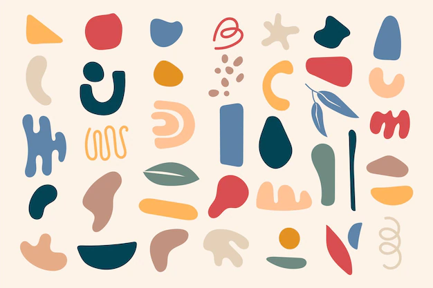 Free Vector | Hand drawn abstract shapes collection