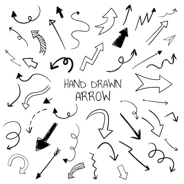 Free Vector | Hand drawn arrow illustration collection
