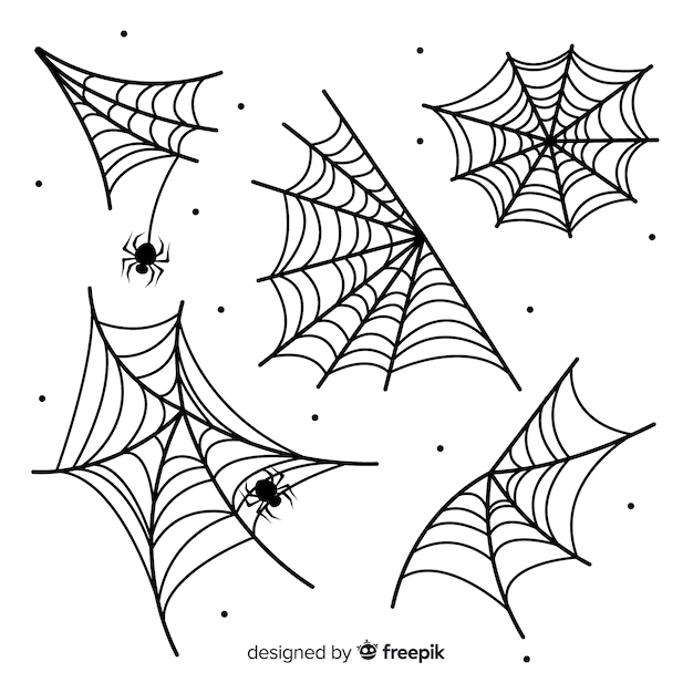 Free Vector | Hand drawn cobweb collection