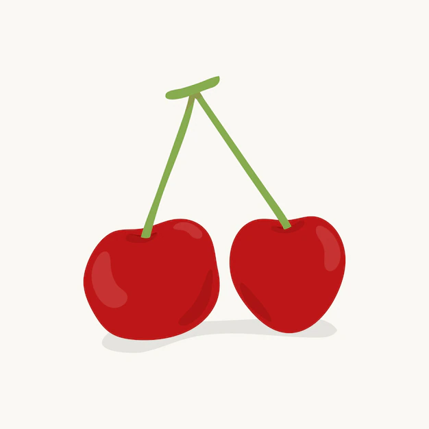 Free Vector | Hand drawn colorful cherry illustration