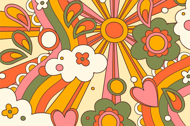 Free Vector | Hand drawn distorted groovy background