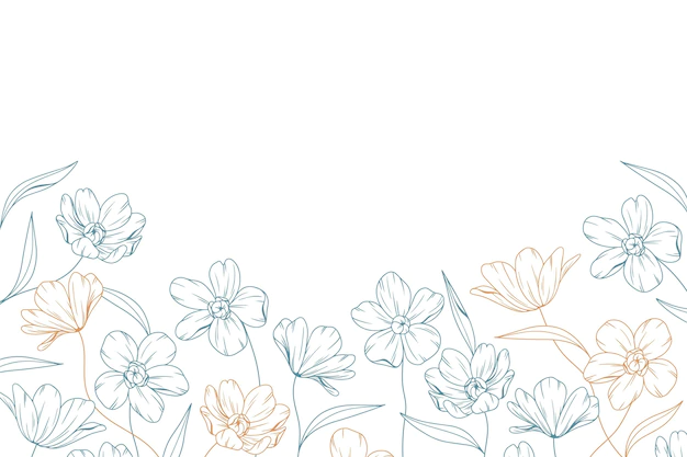 Free Vector | Hand drawn floral background with copy space