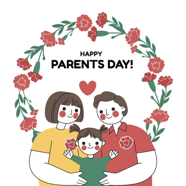 Free Vector | Hand drawn korean parents' day illustration