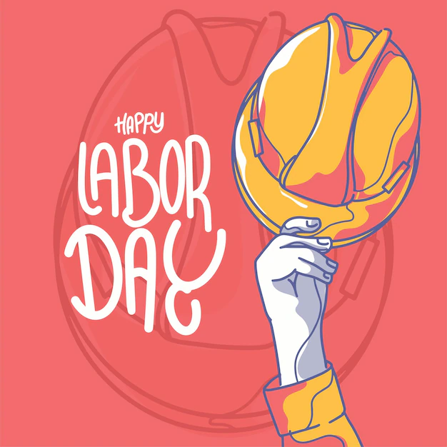 Free Vector | Hand drawn labor day background