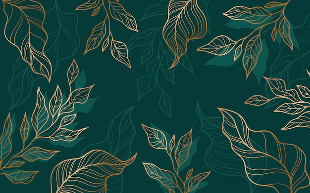 Free Vector | Hand drawn linear engraved floral background