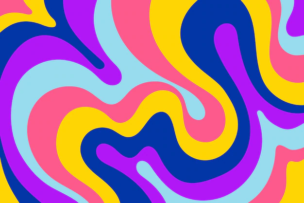 Free Vector | Hand drawn psychedelic colorful background