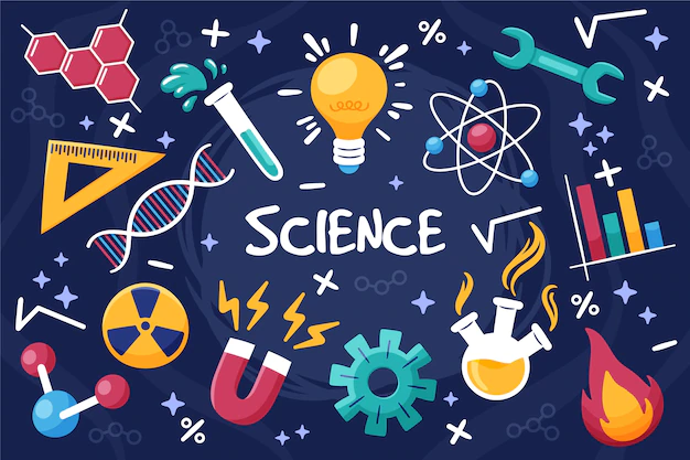 Free Vector | Hand drawn science education background