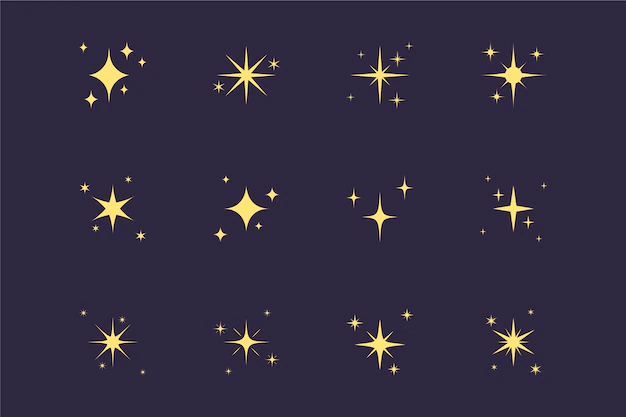 Free Vector | Hand drawn sparkling stars collection