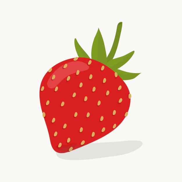 Free Vector | Hand drawn strawberry fruit illustration