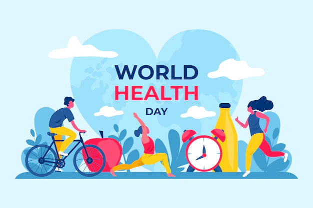 Free Vector | Hand drawn world health day illustration
