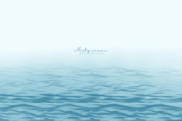 Free Vector | Hand painted misty ocean background