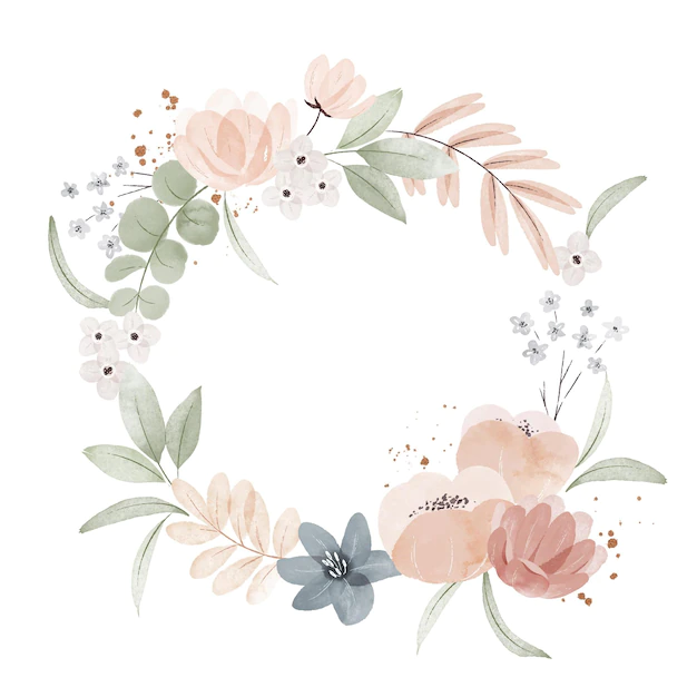Free Vector | Hand painted watercolor boho frame