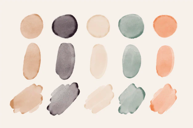 Free Vector | Hand painted watercolor brush stroke collection