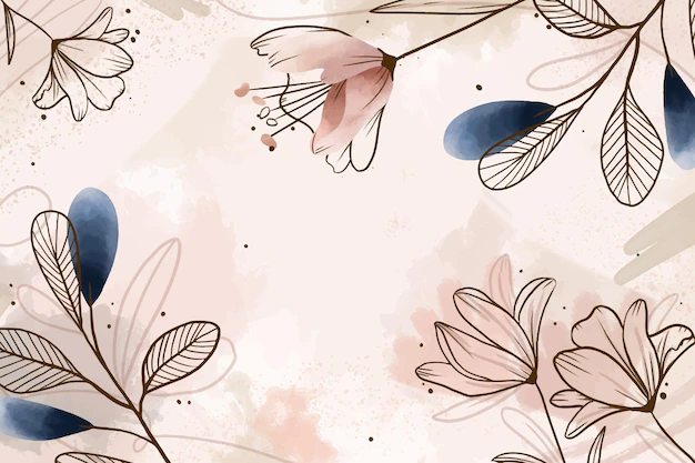 Free Vector | Hand painted watercolor floral background