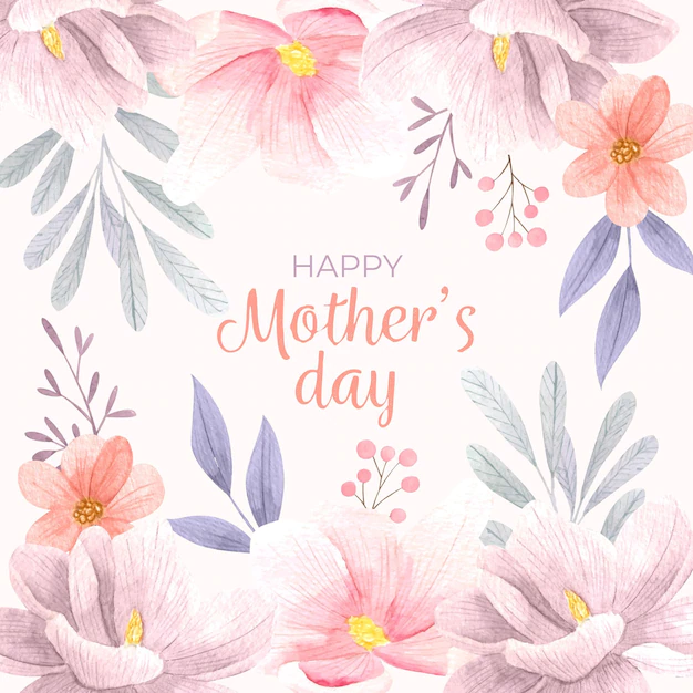 Free Vector | Hand painted watercolor mother's day illustration