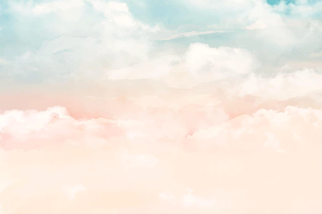 Free Vector | Hand painted watercolor pastel sky background