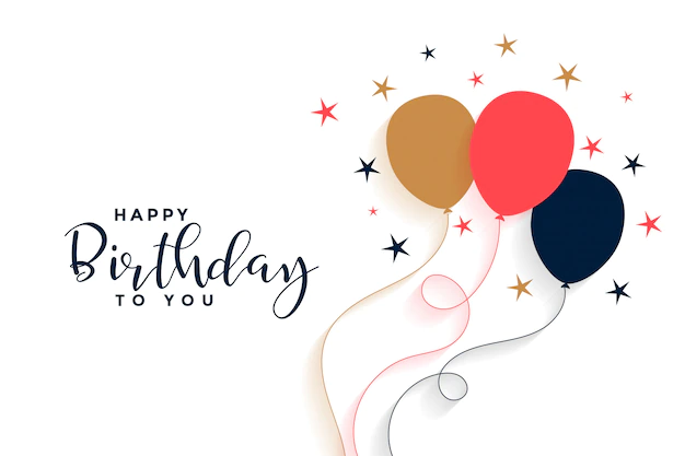 Free Vector | Happy birthday balloon background in flat style