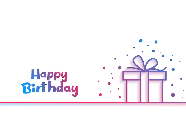 Free Vector | Happy birthday card with giftbox