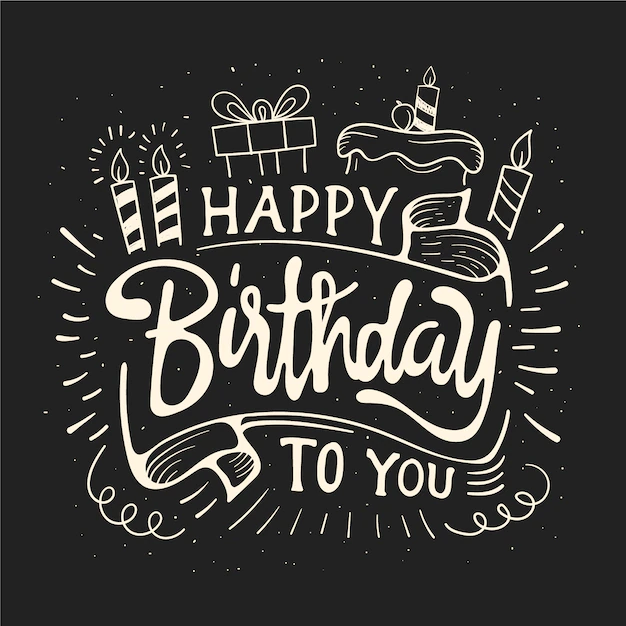 Free Vector | Happy birthday lettering design