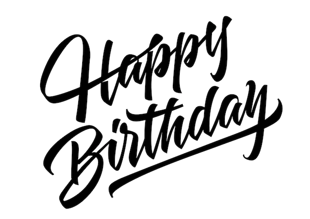 Free Vector | Happy birthday lettering