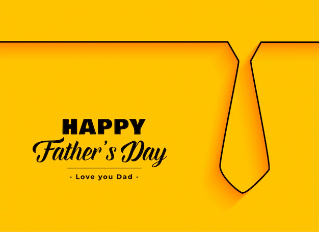 Free Vector | Happy father day background in minimal style
