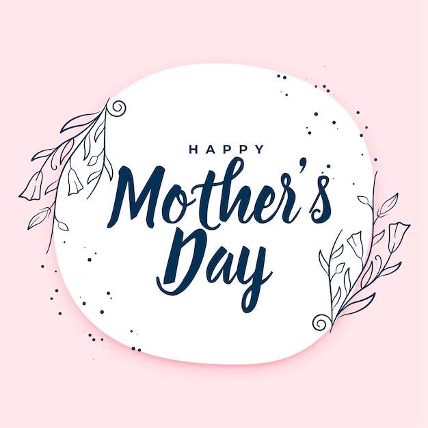 Free Vector | Happy mothers day floral card design