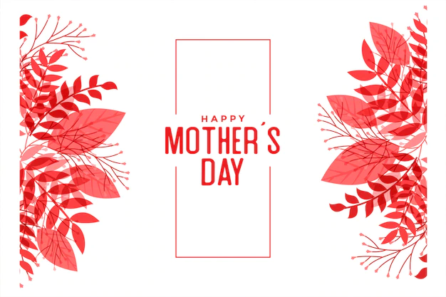 Free Vector | Happy mothers day leaves style background