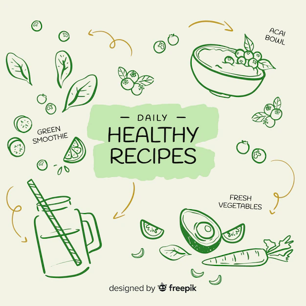 Free Vector | Healthy food background