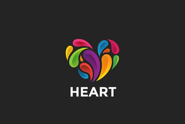 Free Vector | Heart logo
