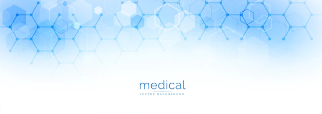 Free Vector | Hexagonal medical science and healthcare banner
