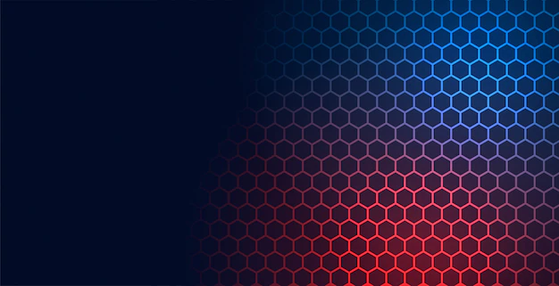 Free Vector | Hexagonal technology pattern mesh background with text space