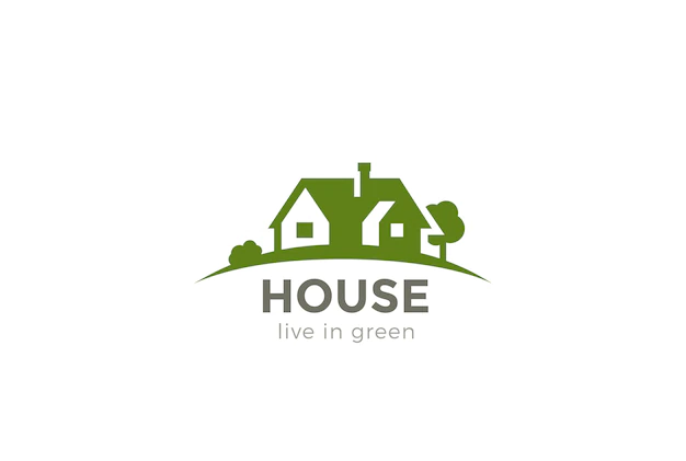 Free Vector | House logo  icon.  negative space style.