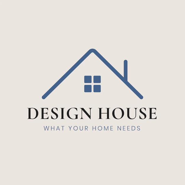 Free Vector | House logo template vector, interior design business