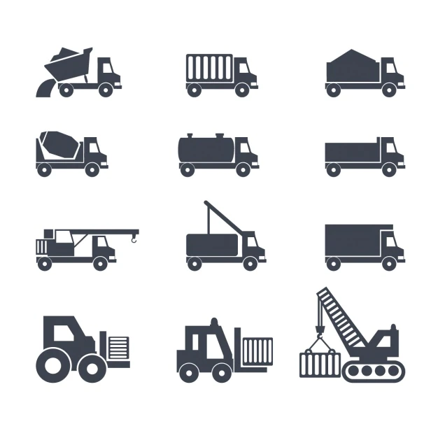 Free Vector | Icons about trucks