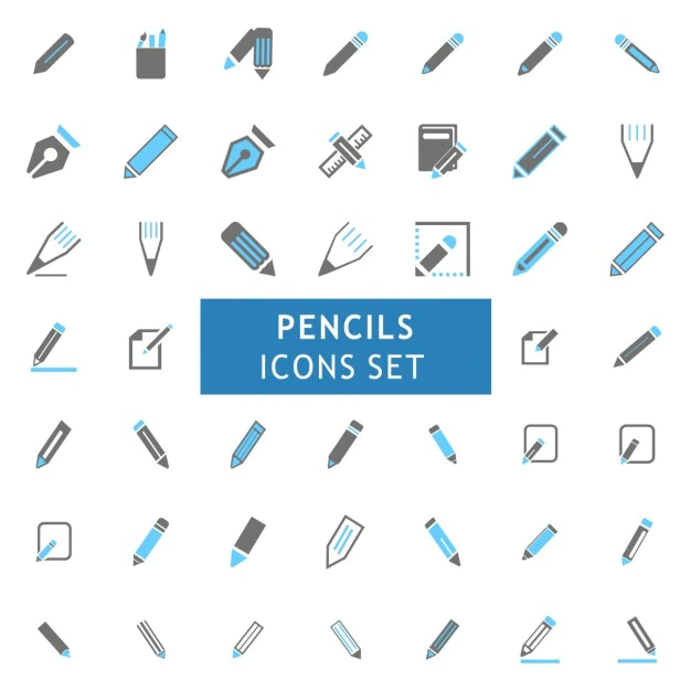 Free Vector | Icons set about brushes