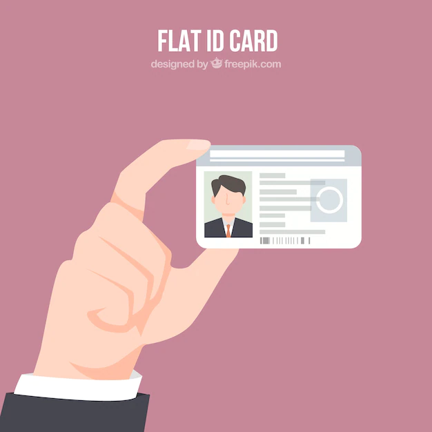 Free Vector | Id card illustration