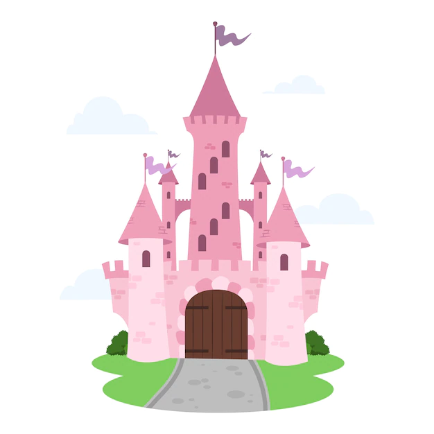 Free Vector | Illustrated fairytale castle concept