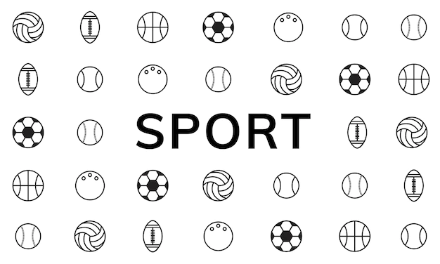 Free Vector | Illustration of sport balls