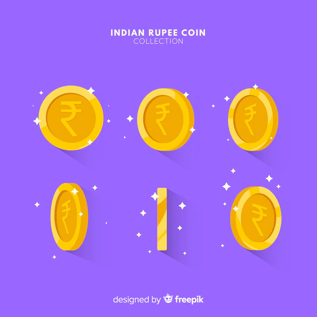 Free Vector | Indian rupee coin set