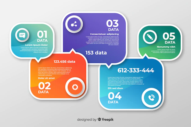 Free Vector | Infographic steps collection flat design