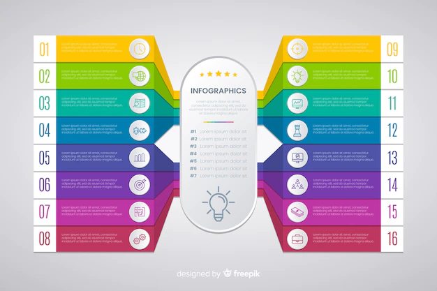 Free Vector | Infographic steps template flat design