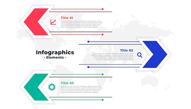 Free Vector | Infographic template in arrow style design